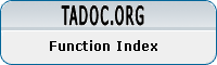 TADoc.org Function Index